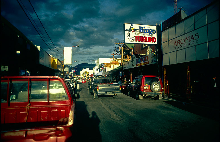 Main Street, Tierra del FuegoNikon FM2, 24mm, Fuji Velvia