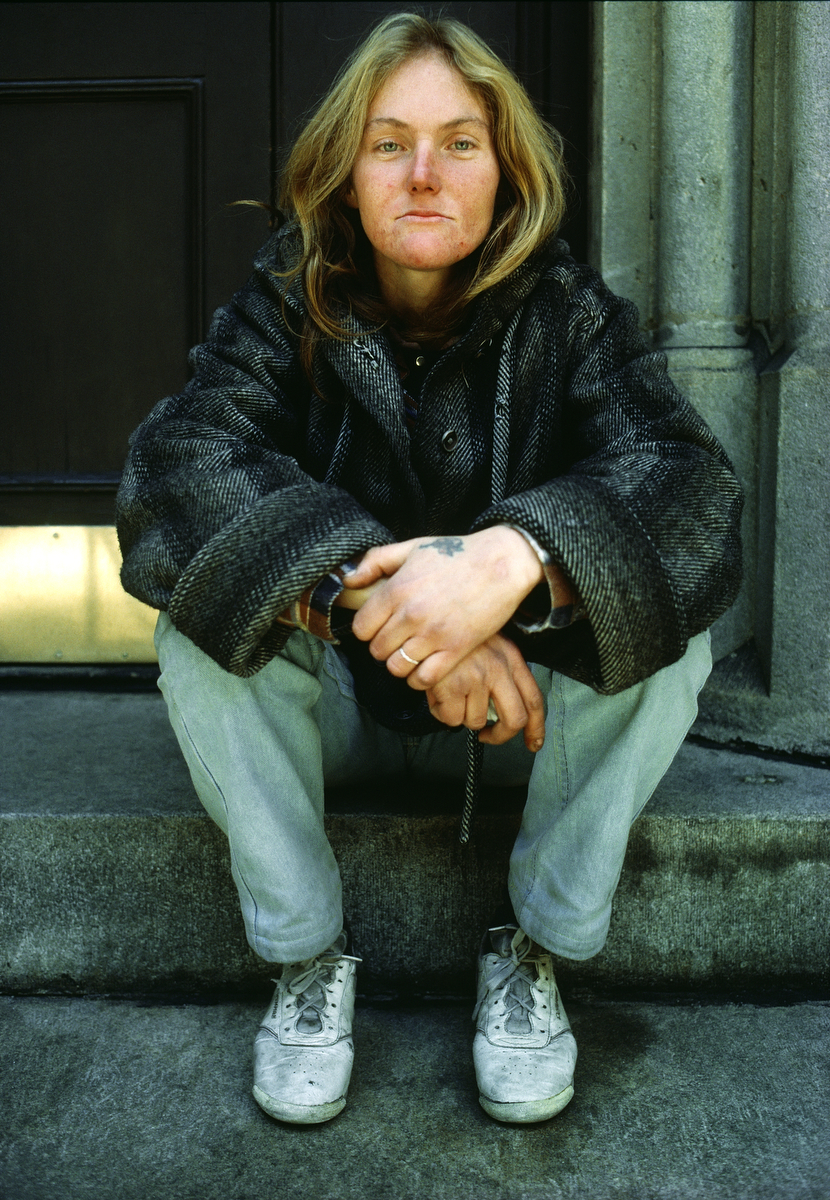 November 1987 - Homeless woman.