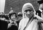 Photo of Mother Teresa visiting a church in Edmonton, Alberta, Canada.(for the Lethbridge Herald)