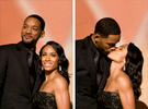 Acting legend Will Smith and wife Jada Pinkett Smith pause for love during the Santa Barbara International Film Festival.(for The New Yorker)