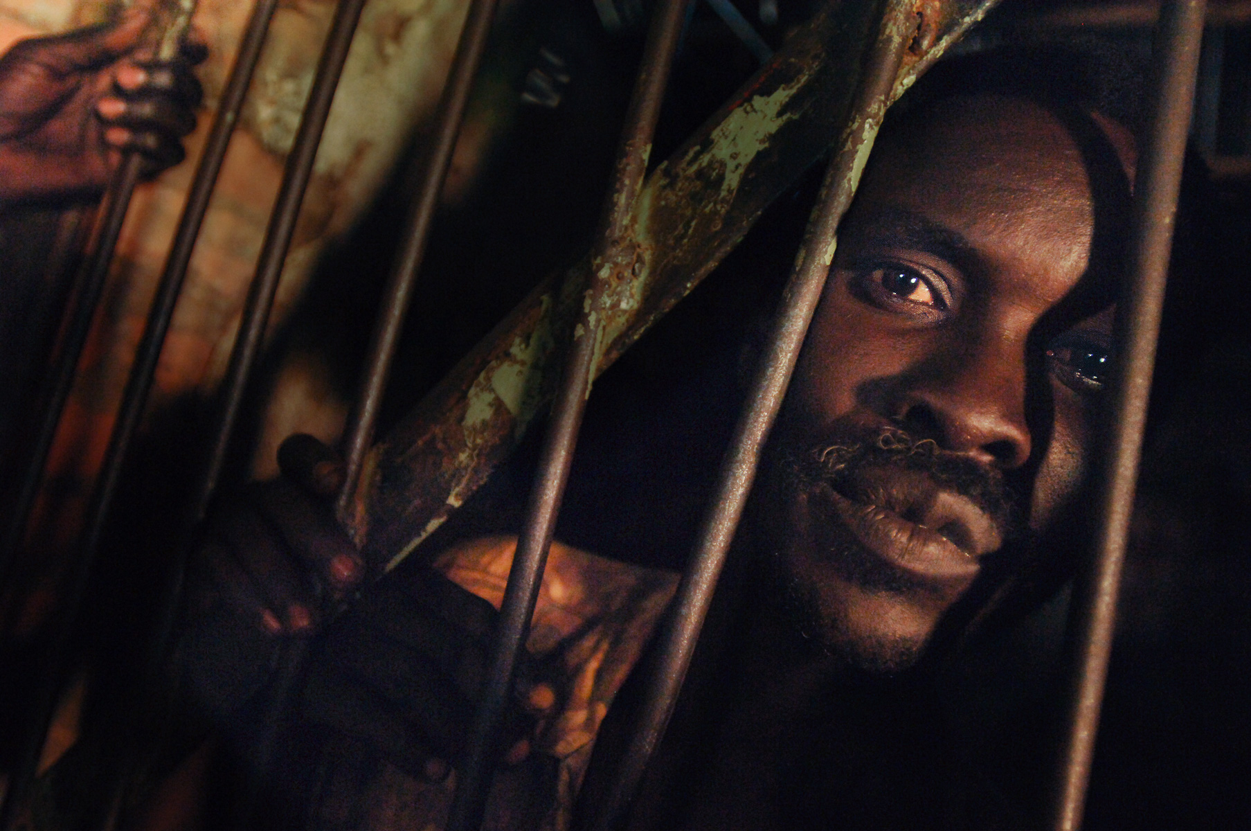 Prisoners are held in a regional jail in Yei, South Sudan.  