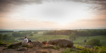Visitors enjoy the sunset at Little Round Top one of the most scenic sites on the 24-mile auto tour winding through the Gettysburg National Military Park in Pennsylvania. May 30, 2013. VANESSA VICK FOR THE NEW YORK TIMES
