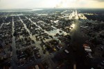 Flooding in New Orleans the day after Hurricane Katrina made landfall.