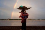 Rainbow on the Mekong River.