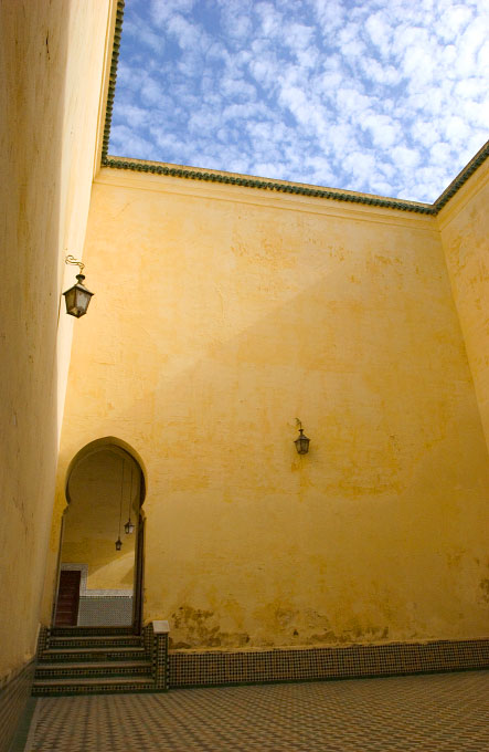 Mausoleum of Mullay Ismael in Meknes, Morocco.