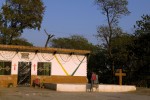 Christian church outside the France Christian Colony in Islamabad, Pakistan.