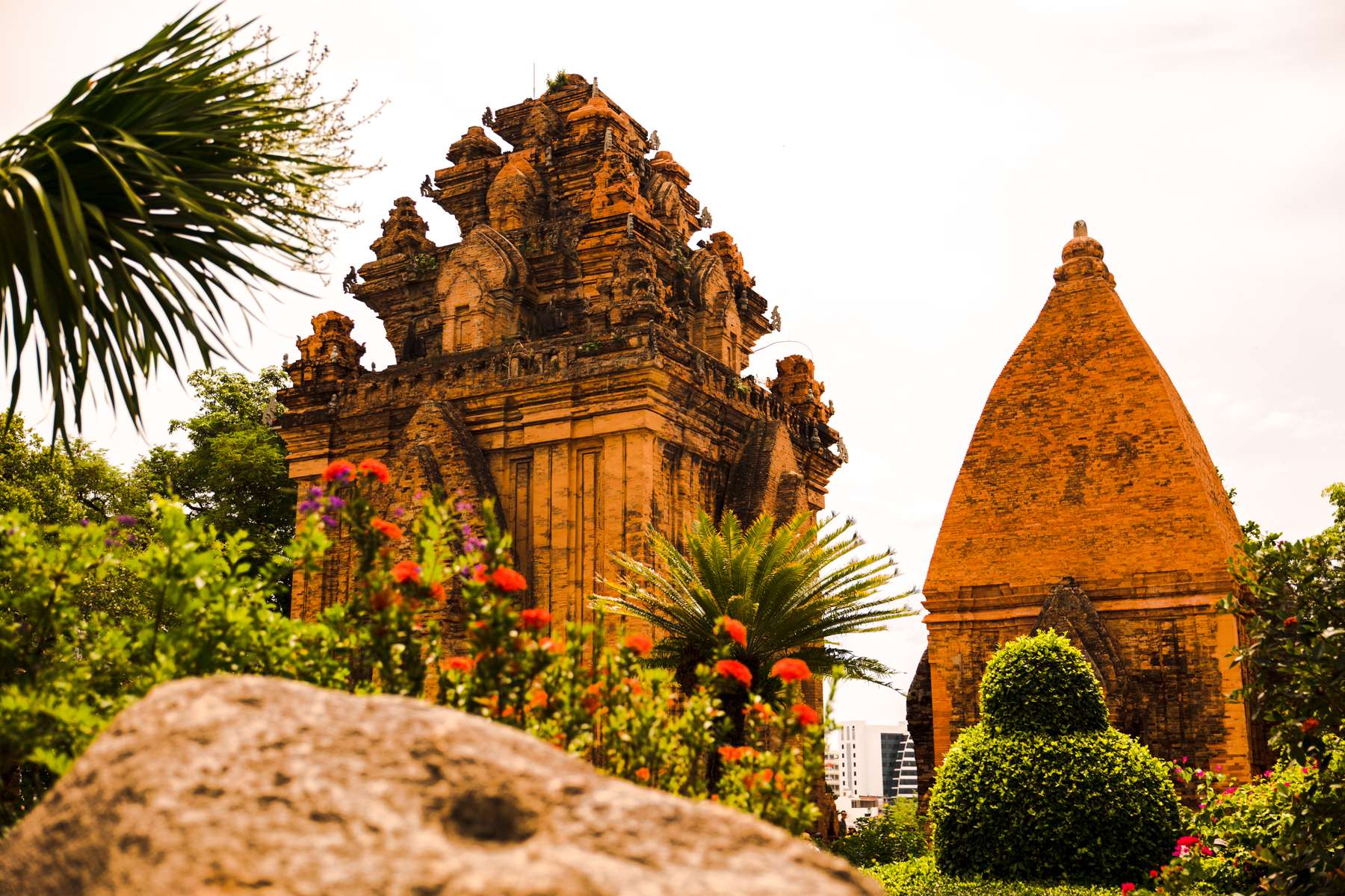 Buddhist Long Son Pagoda: Built in 1886 in the style of Taoist architecture, Long Son Pagoda has been home to many high-ranking Buddhist monks. It was founded in the nineteen century and it was rebuilt several times. 