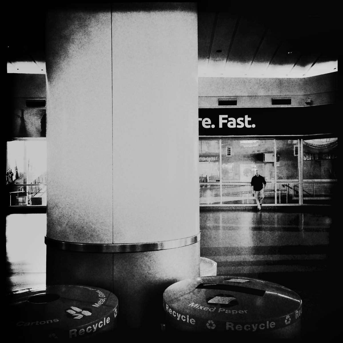 Security Man at Staten Island Ferry Terminal