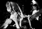 A fan crowd-surfs during Fishbone concert at legendary live house CBGB. New York, June 19 1991.