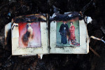 A burned out wedding album remains at a tsunami destroyed and burned down area in Kesennuma, Miyagi, where many people in the cars and ships were washed out and trapped and killed due to the tsunami. And survivors could hear the crying all the night. 