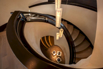 Aerial view of winding staircase