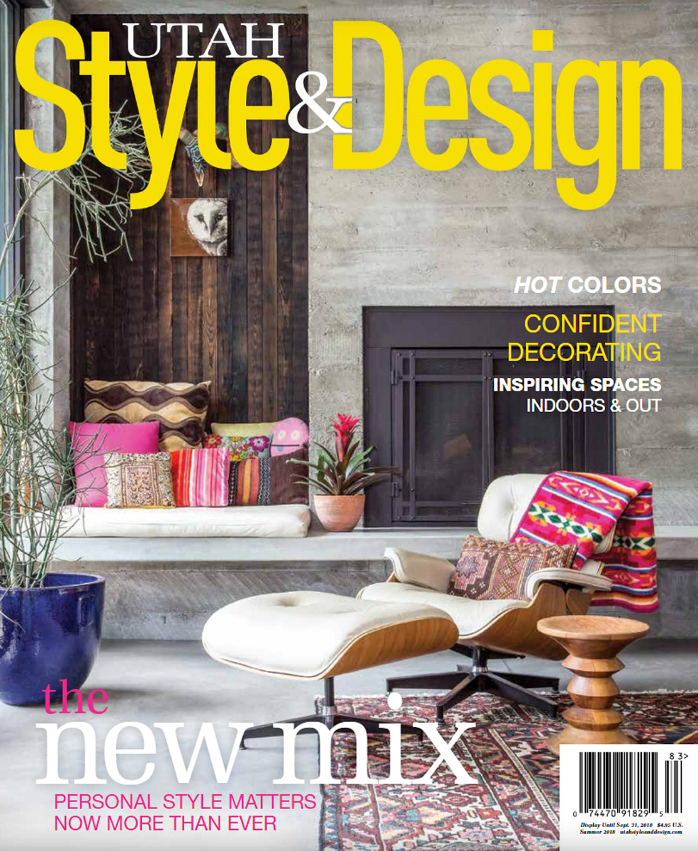 Style and Design magazine front cover Interior living room