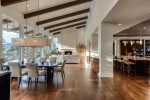 Interior dining table, kitchen, and family room 