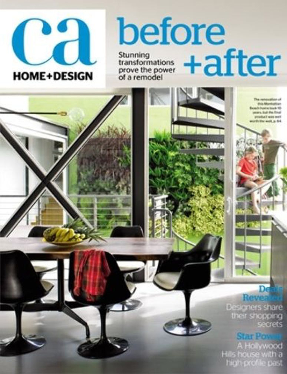 Interior kitchen of before and after magazine