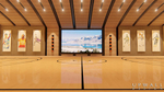 Interior basketball basketball court rendering