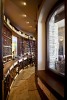 Interior wine room with curved walls 