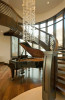 Interior staircase and piano