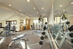 Interior home gym and fitness room