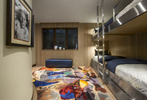 Interior bunk bed bedroom