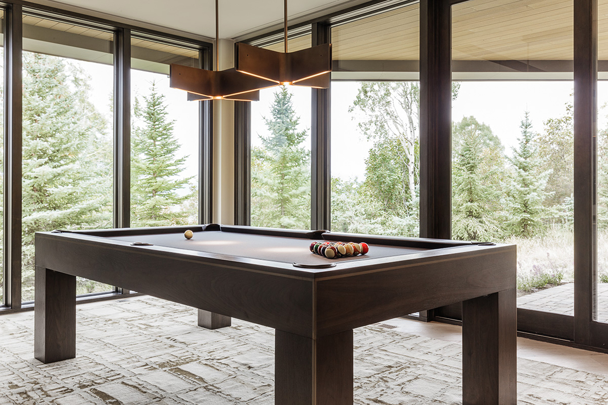 Interior billiards table