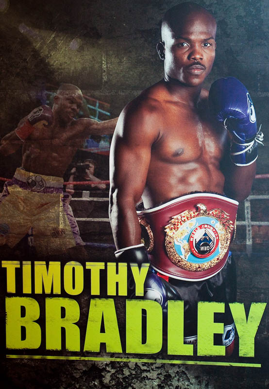 Promo material for world champion Timothy Bradley