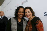 Honorable Kimberly A. Lightford (left), Senate Majority Leader & Joint-Chair, ILBC, poses for photos at the SMASH Illinois launch in Chicago, Illinois on January 24, 2019. 