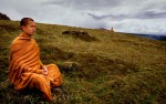 Monks meditate at Hatcher's Pass.© Nikki Kahn 1999 ALL RIGHTS RESERVED