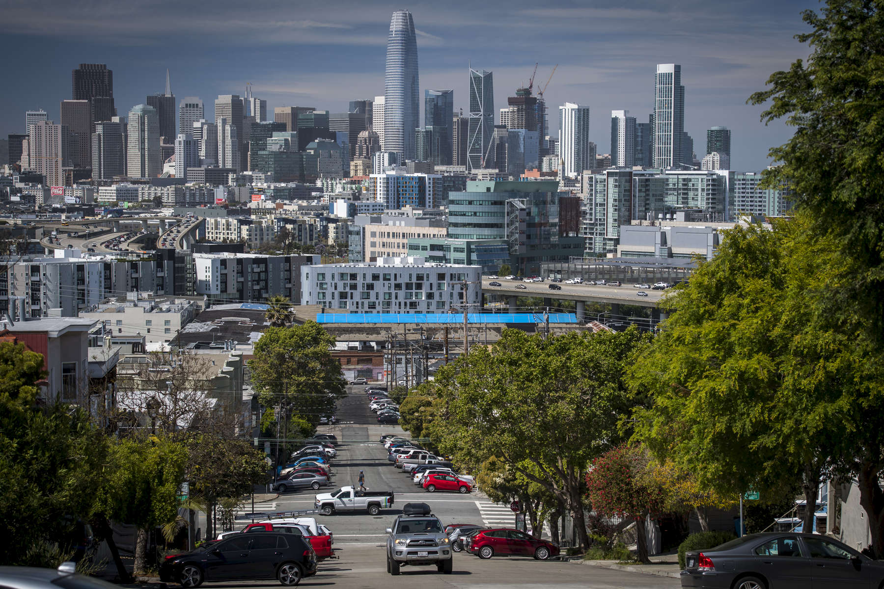 San Francisco skyline in San Francisco, California, U.S., on Wednesday, April 18, 2018. Photographer: David Paul Morris