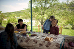 HALO supervisor Melord Aslanian enjoys a Saturday off with his family at his dacha in Achapniak, not too far from the HALO Trust HQ in Stepanakert. 