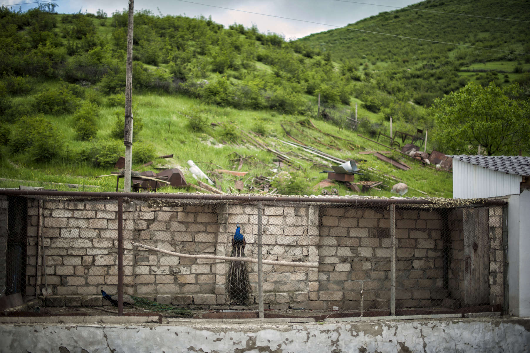 Visit to homes that have been struck by GRAD and LAR-160 rockets during the Four Day War in the village of Nerkin Horatagh in Martakert, Nagorno Karabakh. 