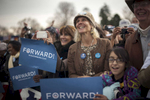 October 24, 2012-  Denver, CO: Supporters listen as President Barack Obama speaks at a rally in Denver, his second stop on a 48 hour swing of straight events. (Scout Tufankjian for Obama for America/Polaris)