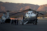 October 24, 2012 - Burbank, CA: President Barack Obama disembarks from Marine One at Burbank Airport en route to the Tonight Show with Jay Leno. (Scout Tufankjian for Obama for America/Polaris)