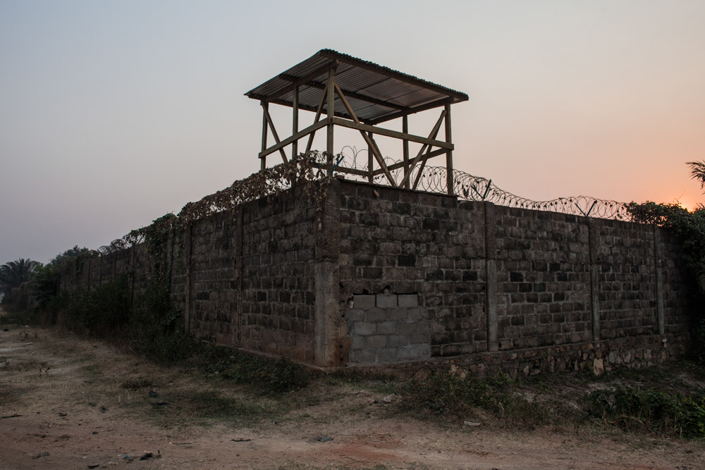 The outpost outside the Moroccan UN Peacekeeper base between the Castors neighborhood and PK5 in Bangui, Central African Republic.