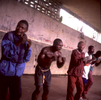 Congolese youth learning how to box in Kisangani, DRCongo