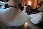 Sufi whirling dervishes in Istanbul, Turkey 2008
