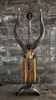 horns converted into a statue with industrial found pieces GIFT I| NOT FOR SALE