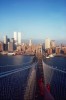 atop the Brooklyn Bridge