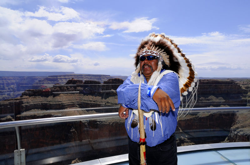 Mike Whatoname at Skywalk Grand Canyon West