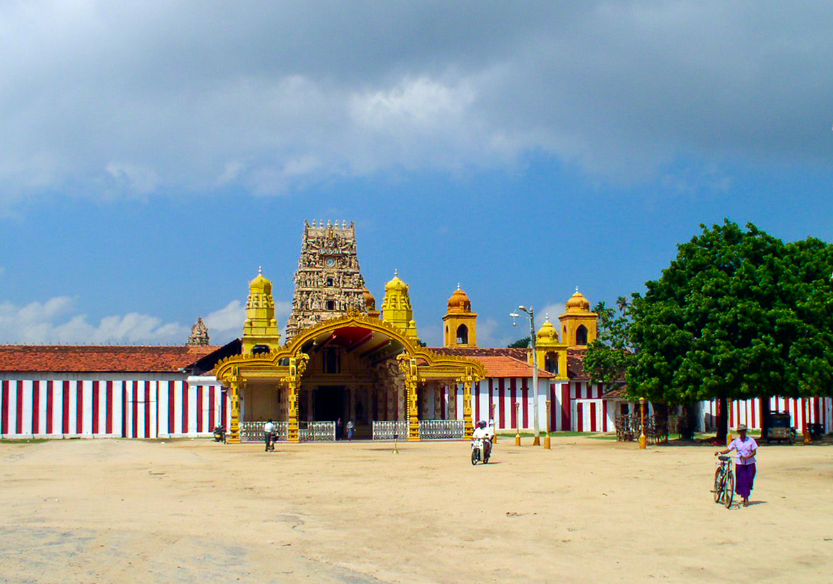 Jaffna.Koneswaram temple is one of the biggest Hindu temple in Sri Lanka.