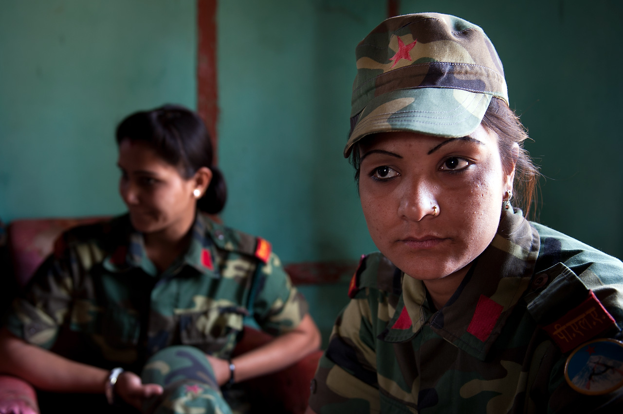 A female PLA fighter Rekha Dhami was 14 years of age when she joined the Maoist guerrilla.