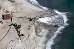 Beach Sand Nourishment Coming From Offshore, Howell, New Jersey 2018 (180904-0124)