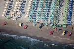 Beach Front Umbrellas, Pietrasanta, Italy 2010 (100604-0646)