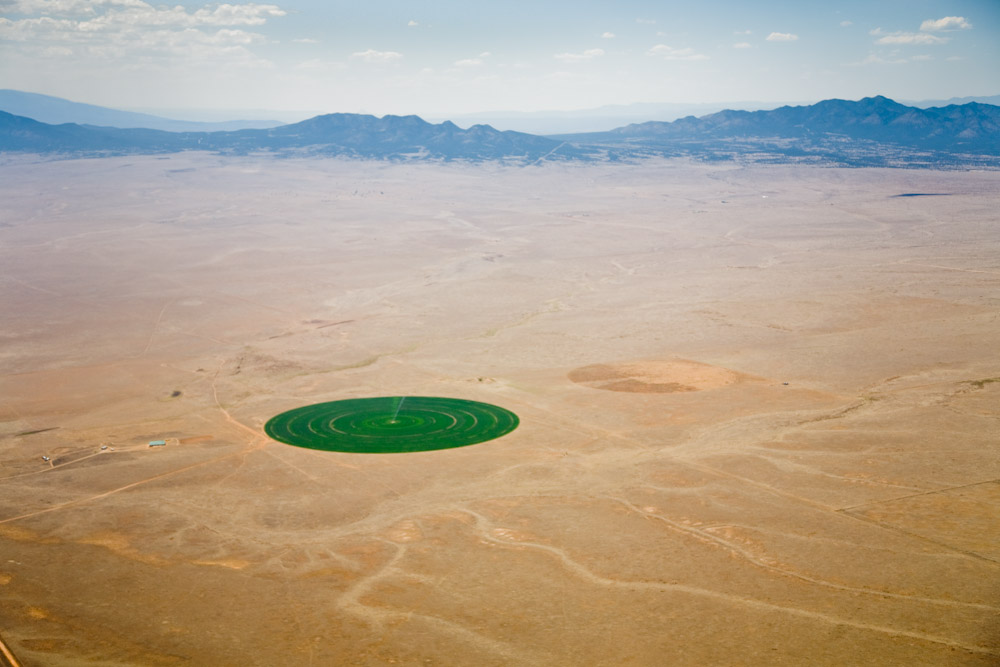 CIRCULAR IRRIGATION IN THE DESERTStanley, New Mexico