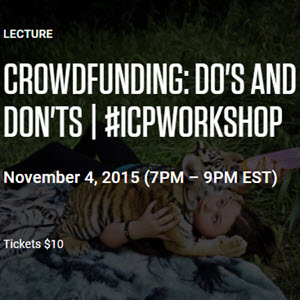   ICP - Panel - Crowdfunding (KICKSTARTER) Nov. 4, 2015  