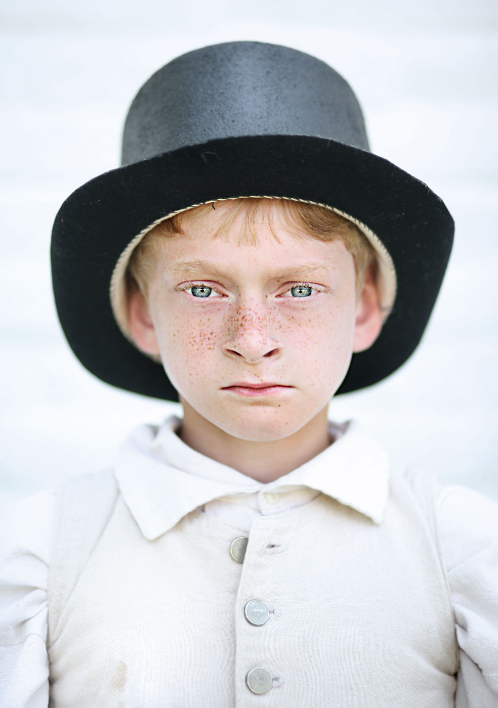 Jeremiah Friar, 9, poses for a portrait in period clothing at Fort Norfolk on Saturday, June 10, 2010. He and others were part of a living history presentation at the fort, and were representative of life during the early 1800's. He is from Smithfield, Virginia. 
