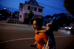 Revere, MA--7/27/2018--  As the end of the day draws near Patricia carries Camila up the street that leads from the park back to their apartment. A single mother who works full time almost all of her free time is devoted to her daughter. She wonders what might happen if she were deported? What would their life look like in Honduras? Where would they live and what would she do for a job? 