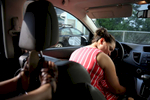 Revere, MA--7/27/2018--  After a full day of work, Patricia rested her head on the steering wheel for a moment after picking up Camila from the babysitter. Since the TPS decision has come down Patricia has been plagued by questions and what-ifs. Will immigration agents kick in her front door and drag her out in handcuffs? Will they come get her at work? If they do, what about her daughter? Who would care for her? Here in the US she has a life. Here, she is free. Here, she is home. But for how long? 