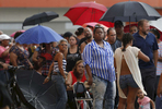 Caguas, PR -- 9/29/2017 -  By 9am more than 500 people were waiting in line to use the ATM outside of Banco Popular in Caguas. Without power, cash was the only option for purchasing the scarce supplies that were available to local residents. Long lines were everywhere in cities like Caguas, some lasting for days for essentials like fuel, food, water, and even laundry. 