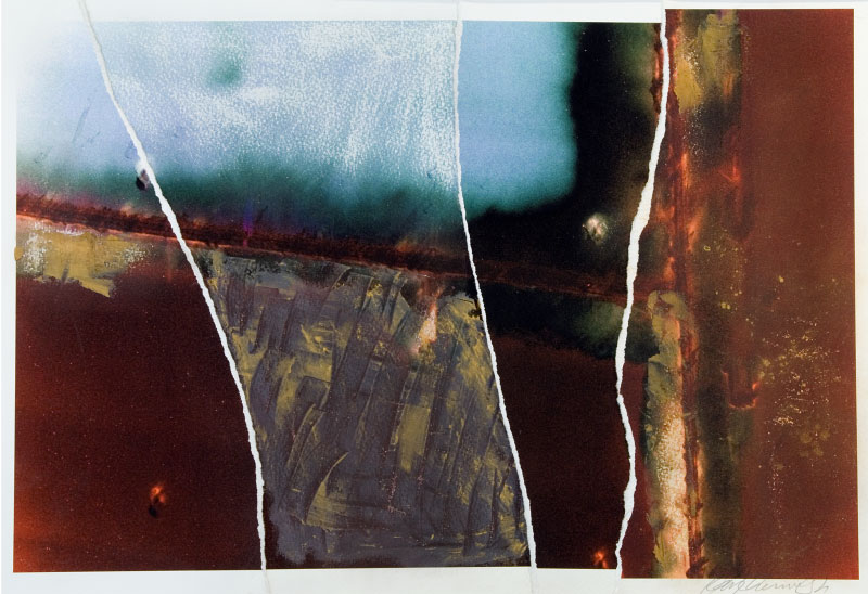 Torn digital print, wax & irridescentpowders, from the series {quote}Against Perfection.{quote}