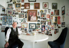 Dr. Jack Schofield, a member of the Nevada System of Higher Education Board of Regents, sits in front of a collage of family photographs in his kitchen in Las Vegas. Schofield, 90, who has six children and has been married to his wife Alene for 71 years, has an extensive list of accomplishments in Las Vegas and Nevada including a middle school named after him. The University of Utah is honoring Schofield with the College of Science Distinguished Alumni Award. 